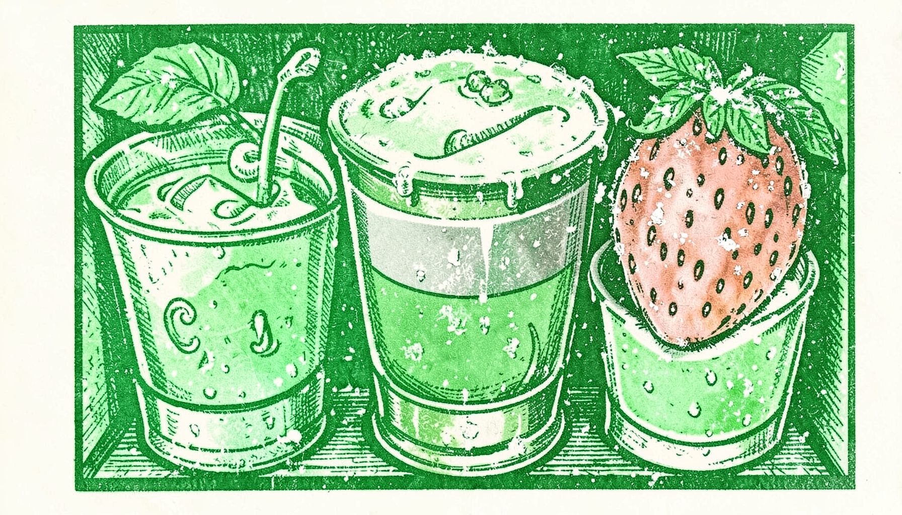 Pots de glace artisanale aux teintes pastel – vanille, fraise, pistache – dans un congélateur, givrés et appétissants